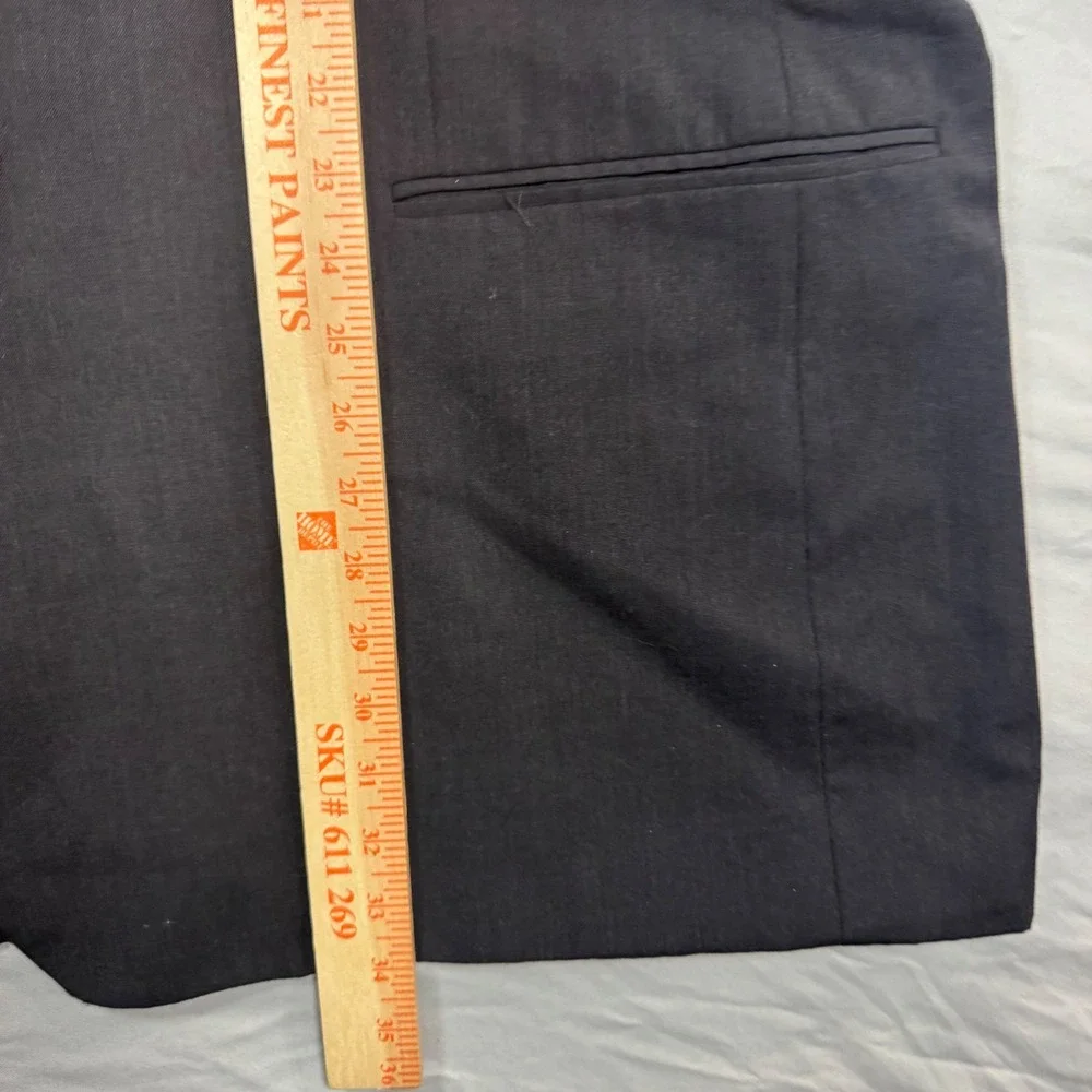 Pronto Uomo Mens 54 Long Black 100% Wool 2 Button Blazer Sport Coat Side Vents